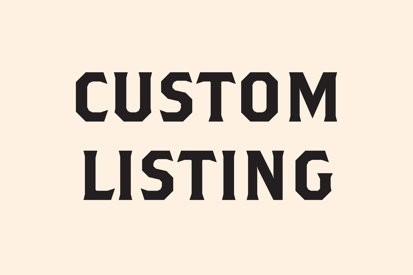 Custom Listing for Sophia L.