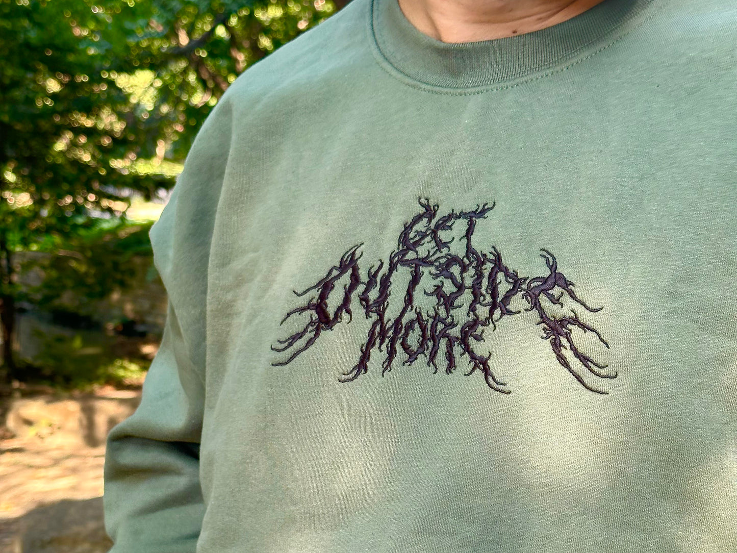 Get Outside More Crewneck Maroon & Olive