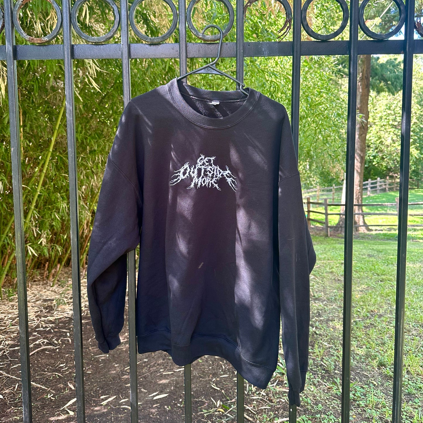 Get Outside More Black Crewneck