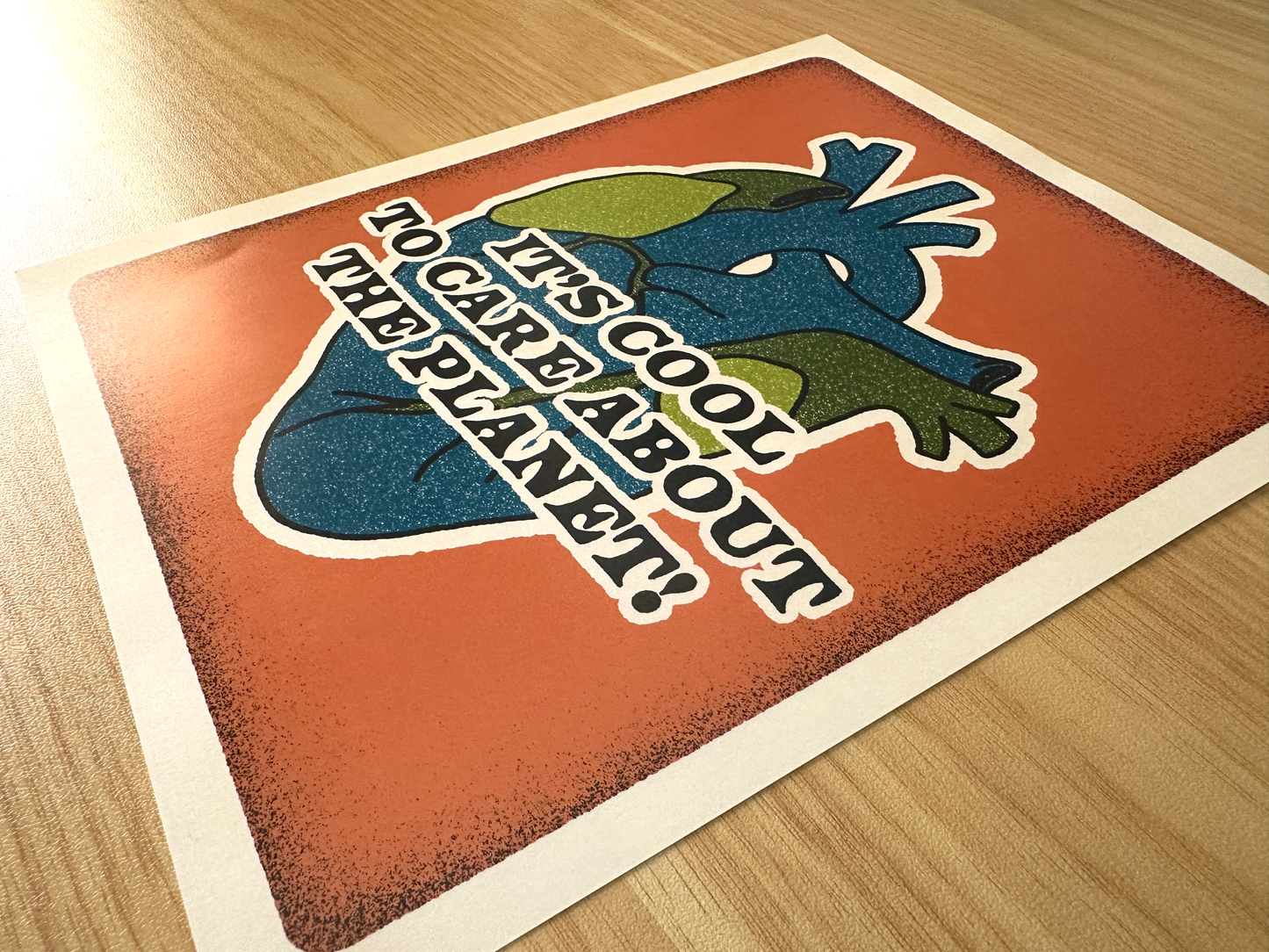It's Cool To Care About The Planet Print
