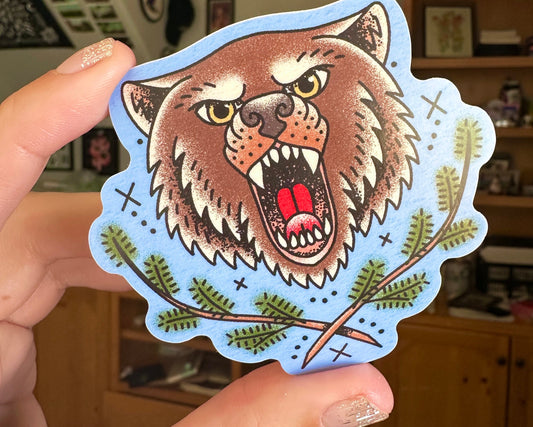 Grizzly Bear Sticker