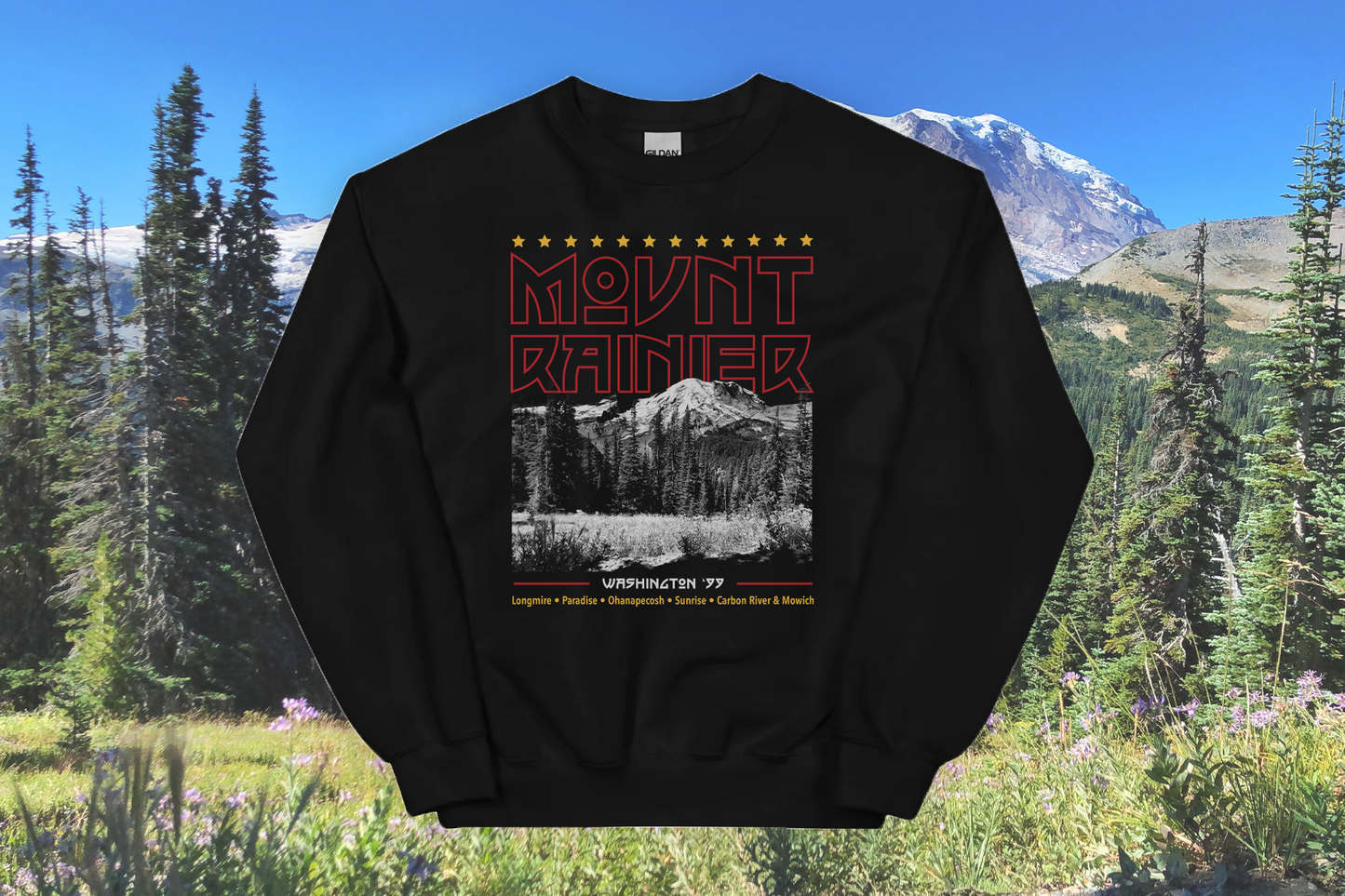 Mount Rainier National Park Sweatshirt